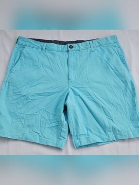 George Men’s Chino Shorts Size 38 Blue Cotton Stretch Casual Summer